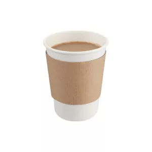 Manique carton kraft pour gobelet 9OZ (2.5dl) (10D00)